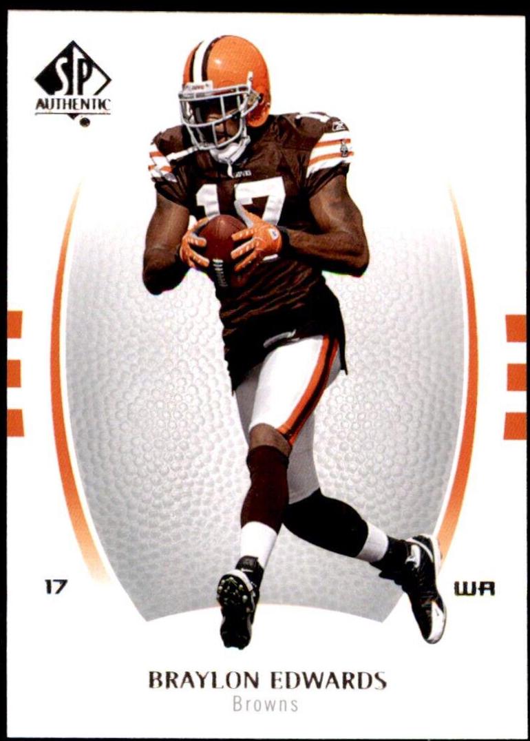 Braylon Edwards #9 Football Cards 2007 SP Authentic
