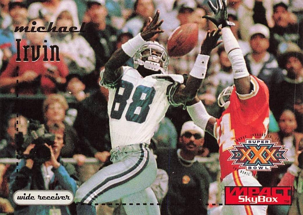 Michael Irvin #35 Football Cards 1996 Skybox Impact