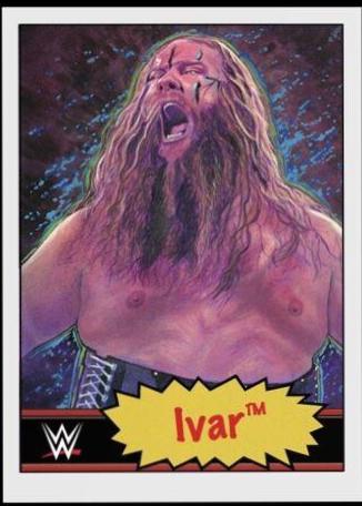 Ivar #6 Wrestling Cards 2021 Topps Living WWE