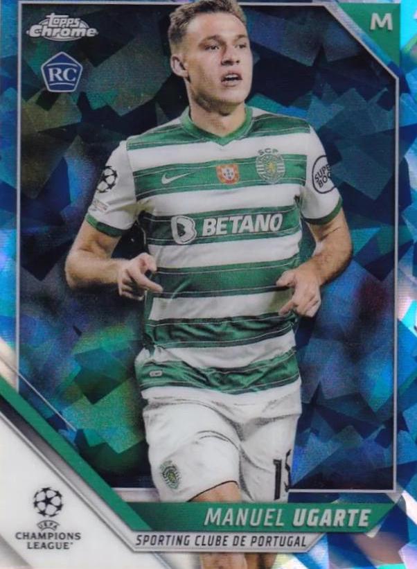 Manuel Ugarte #7 Soccer Cards 2021 Topps Chrome Sapphire UEFA Champions League