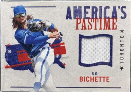 Bo Bichette #APS-BO Baseball Cards 2022 Panini Chronicles America's Pastime Swatches