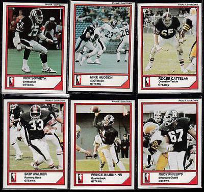 Mike Hudson #26 Football Cards 1984 Jogo CFL
