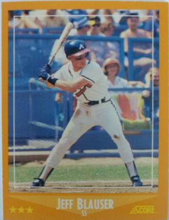 Jeff Blauser #562 Baseball Cards 1988 Score