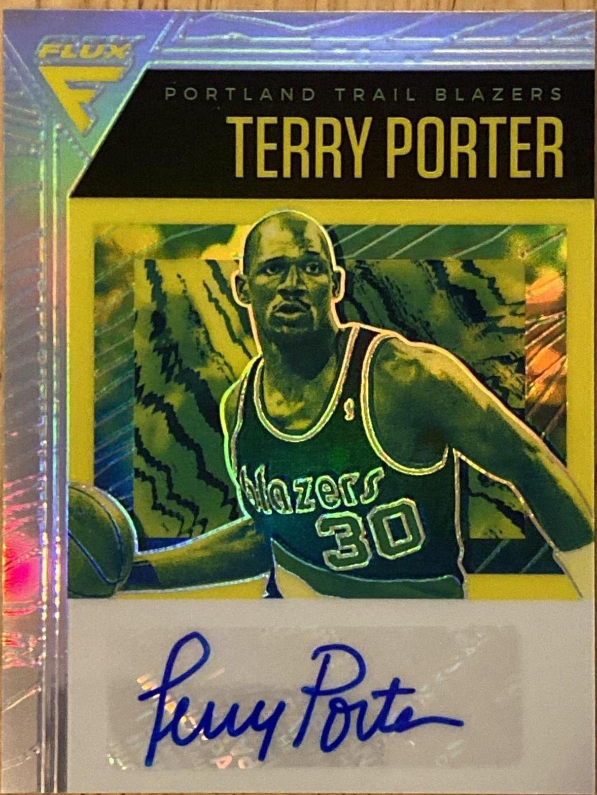 Terry Porter #FLS-TPO Basketball Cards 2020 Panini Flux Signatures