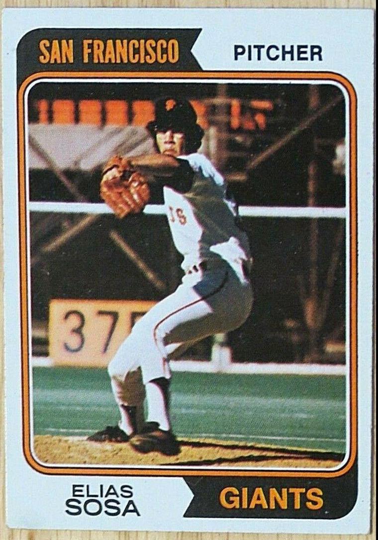 Elias Sosa #54 Baseball Cards 1974 Topps