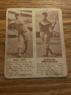 Mel Ott, Burgess Whitehead