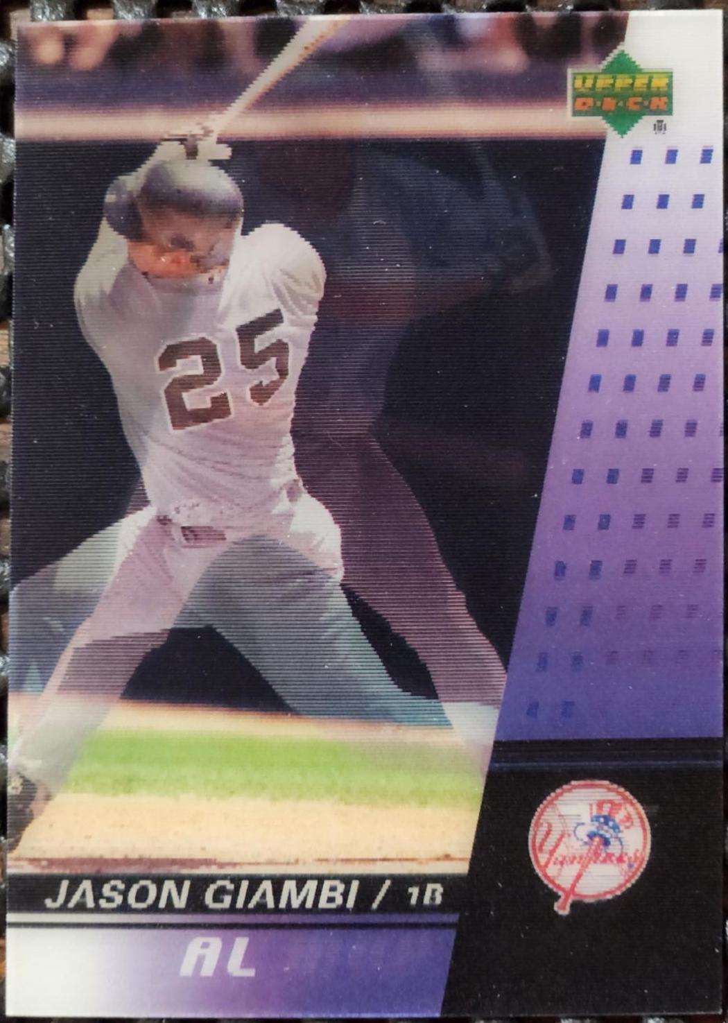 Jason Giambi #5 Baseball Cards 2003 Upper Deck UD Post MVP Action