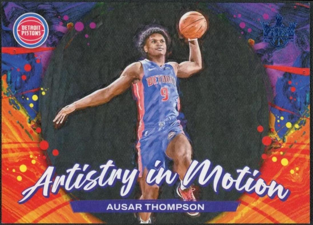 Ausar Thompson #7 Basketball Cards 2023 Panini Court Kings Artistry in Motion