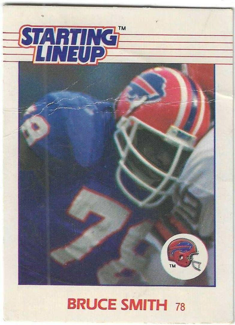 Bruce Smith Football Cards 1988 Kenner Starting Lineup