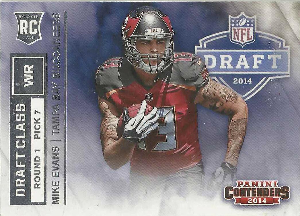 Mike Evans #RDA-5 Football Cards 2014 Panini Contenders Draft Class