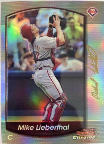 Mike Lieberthal #27 Baseball Cards 2000 Bowman Chrome