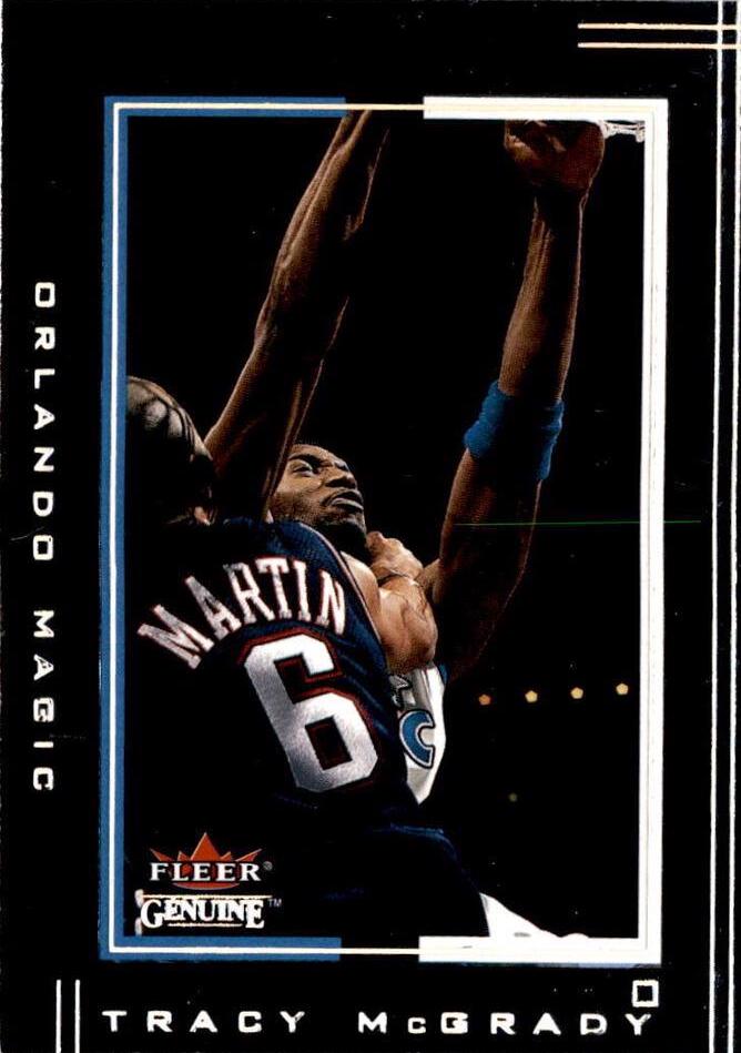 Tracy McGrady #64 Basketball Cards 2001 Fleer Genuine