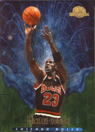 Michael Jordan #M1 Basketball Cards 1995 Skybox Premium Meltdown