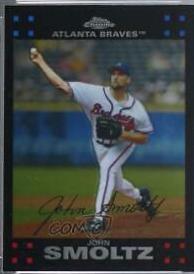John Smoltz #30 Baseball Cards 2007 Topps Chrome