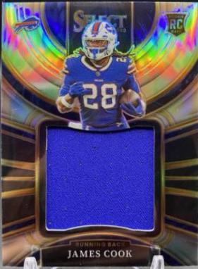 James Cook #JS-15 Football Cards 2022 Panini Select Jumbo Rookie Swatches