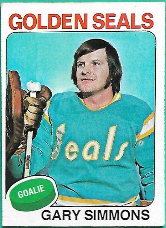 Gary Simmons #29 Hockey Cards 1975 Topps