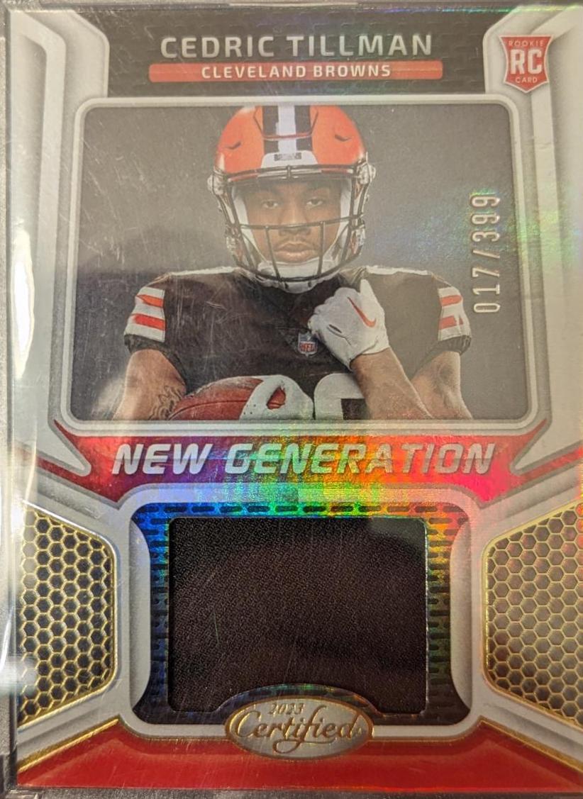Cedric Tillman #NGJM-11 Football Cards 2023 Panini Certified New Generation Jerseys Mirror