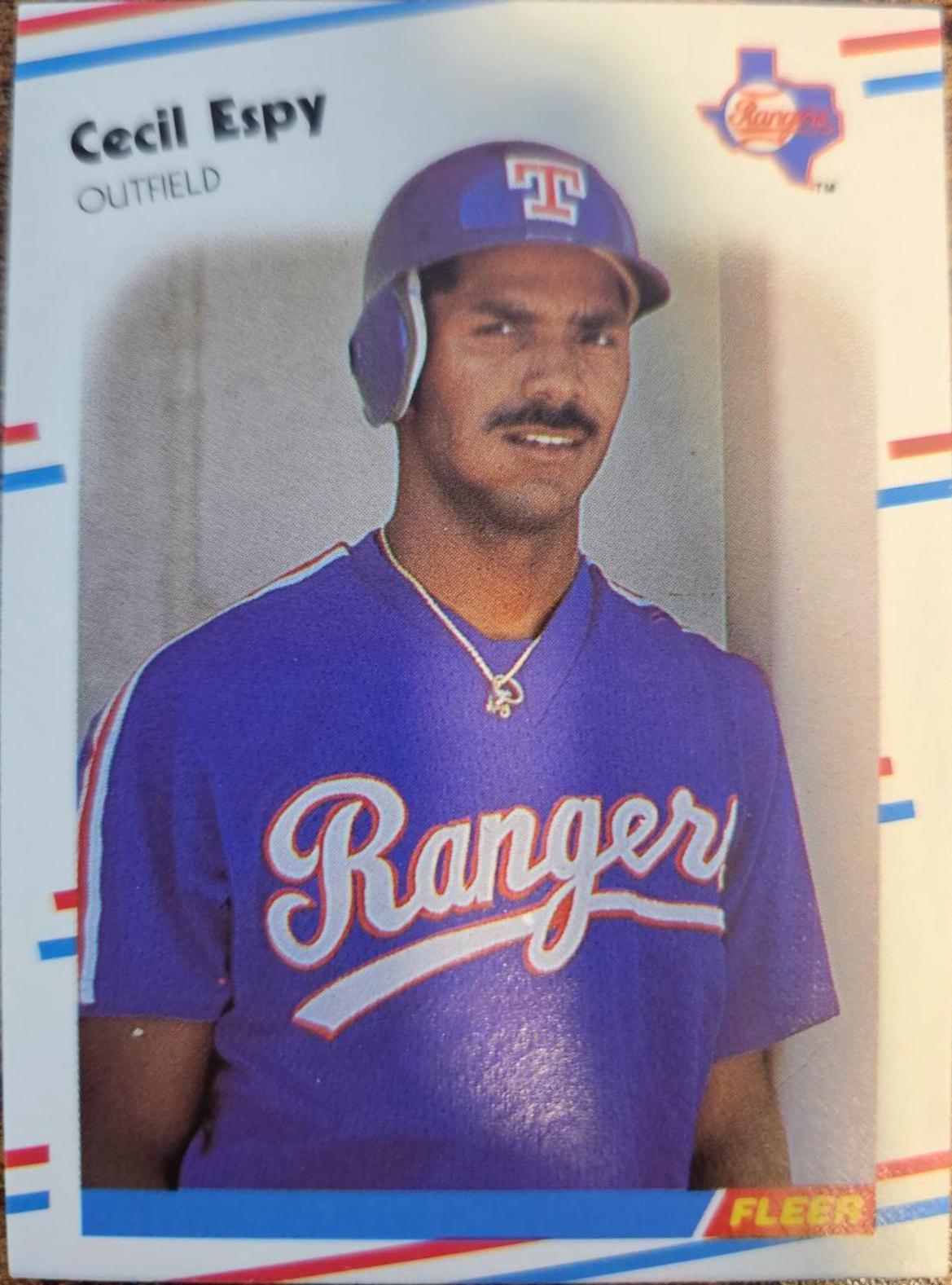 Cecil Espy #465 Baseball Cards 1988 Fleer