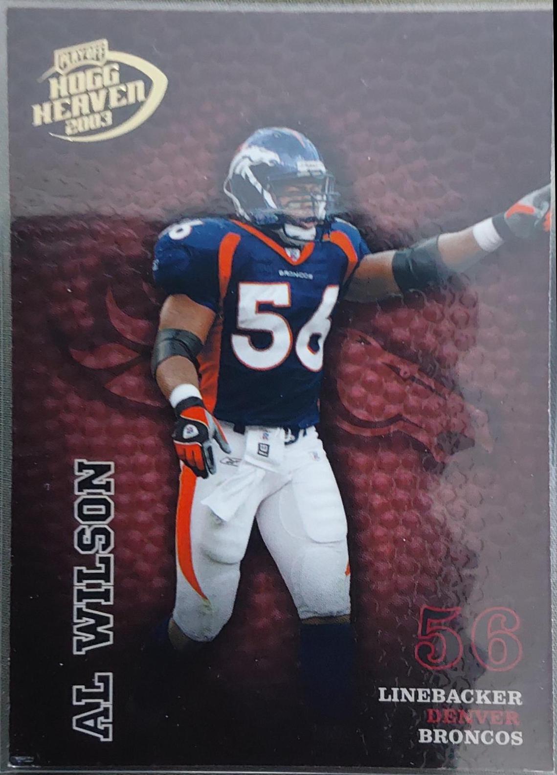 Al Wilson #51 2003 Playoff Hogg Heaven Football
