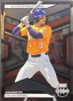 Dylan Crews #1 Baseball Cards 2023 Panini Elite Extra Edition