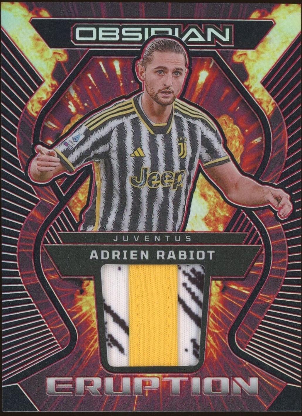 Adrien Rabiot #ER-AR Soccer Cards 2023 Panini Obsidian Eruption