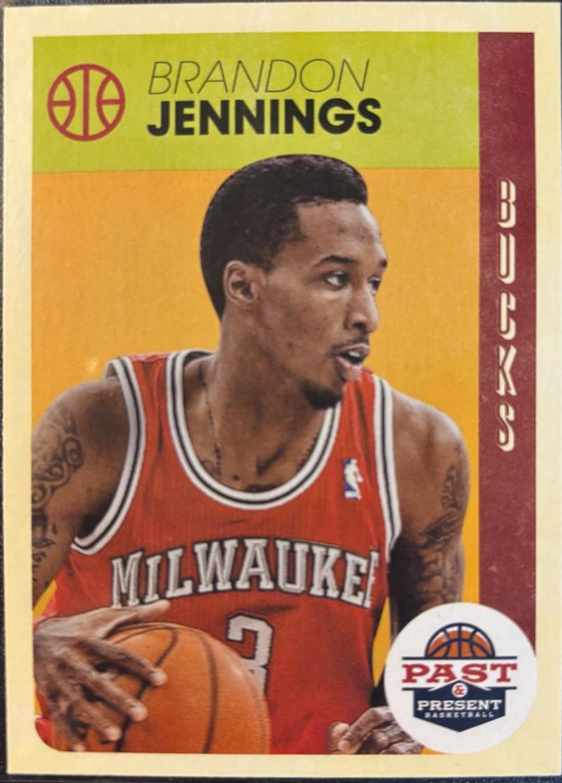 Brandon Jennings #35 Basketball Cards 2012 Panini Past & Present