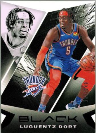 Luguentz Dort #4 Basketball Cards 2020 Panini Black