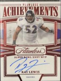Ray Lewis #8 Football Cards 2023 Panini Flawless Achievements