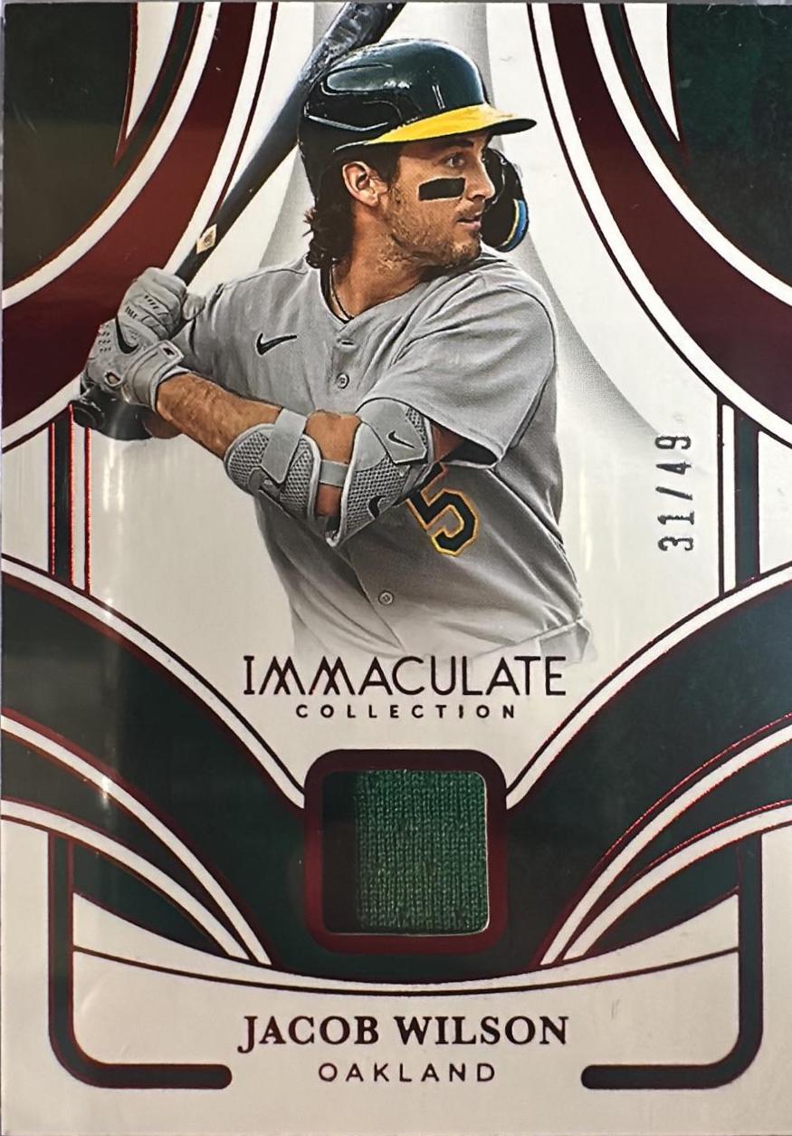 Jacob Wilson #24 2026 Panini Immaculate Memorabilia Baseball