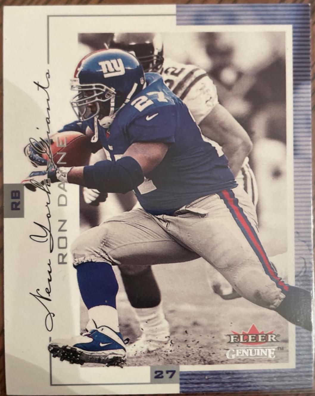 Ron Dayne #45 Football Cards 2001 Fleer Genuine
