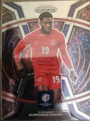 Alphonso Davies #4 Soccer Cards 2024 Panini Prizm Copa America Phenomenon