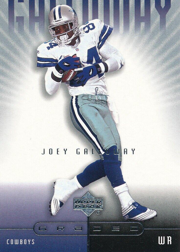 Joey Galloway #25 Football Cards 2002 Upper Deck Graded