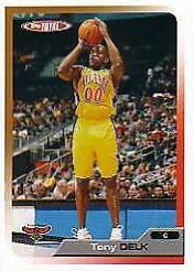 Tony Delk #202 Basketball Cards 2005 Topps Total