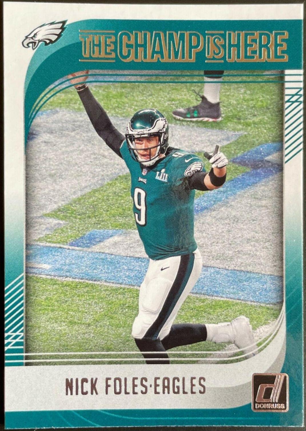 Nick Foles Football Cards 2018 Donruss Champ is Here