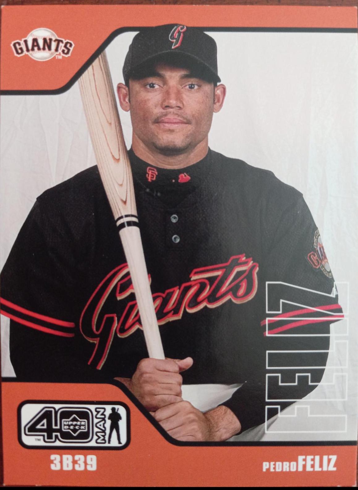Pedro Feliz #759 Baseball Cards 2002 Upper Deck 40 Man