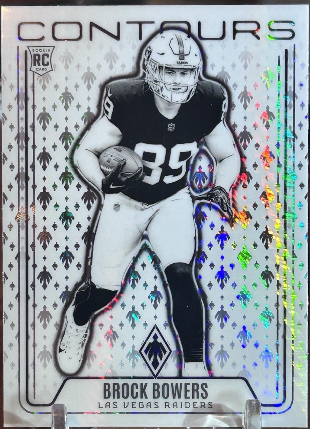 2024 Panini Phoenix Contours Brock Bowers [Hyper] #CON-BBS card
