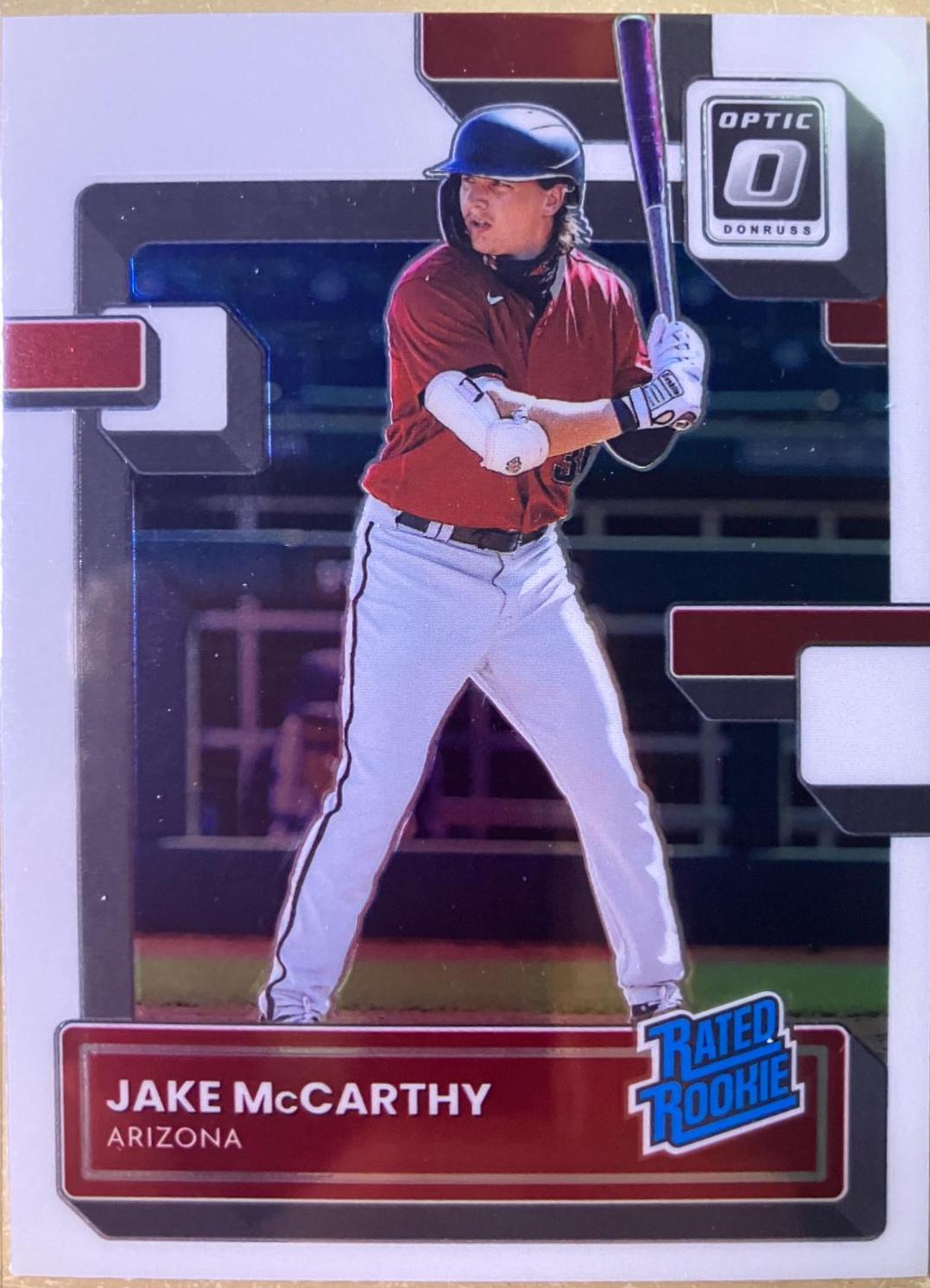 Jake McCarthy #73 Baseball Cards 2022 Panini Donruss Optic