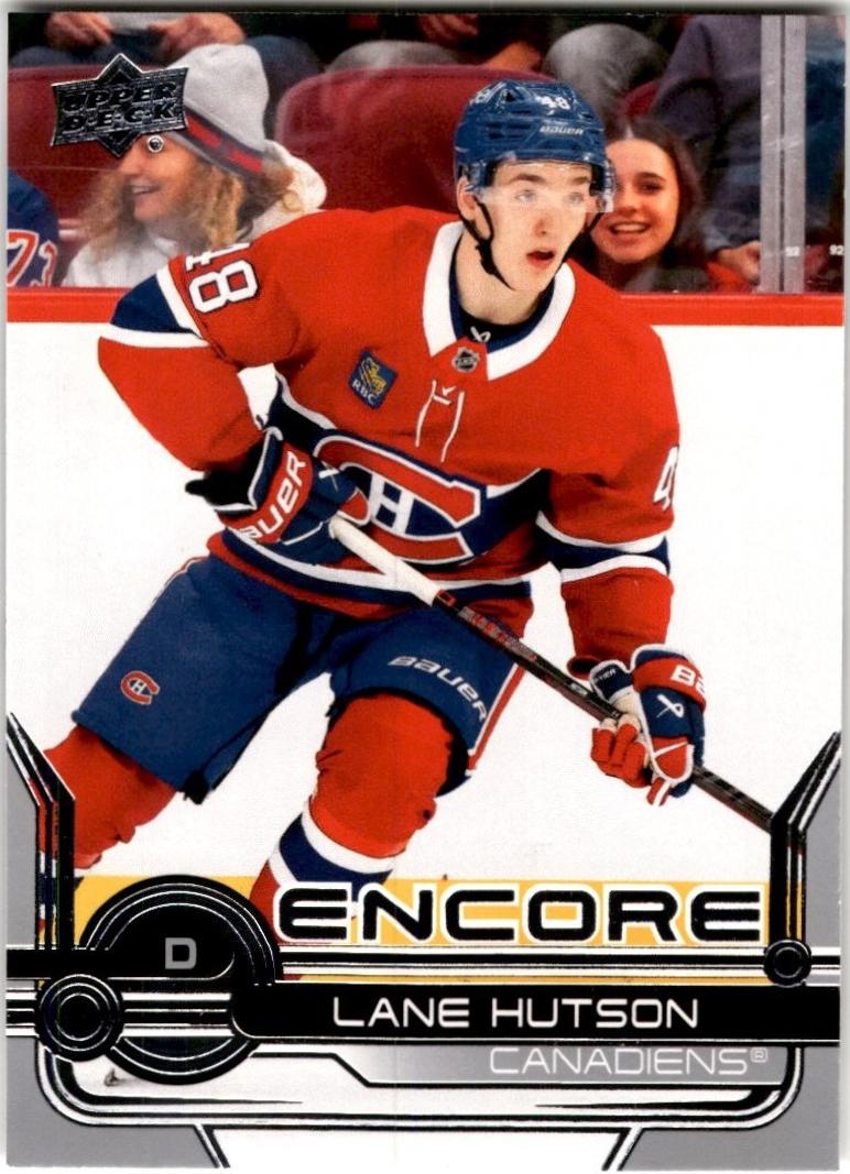 Lane Hutson #E-24 Hockey Cards 2024 Upper Deck Encore