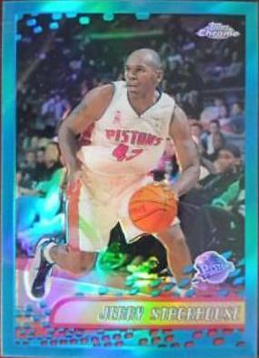 Jerry Stackhouse Black Refractor #24 Basketball Cards 2001 Topps Chrome
