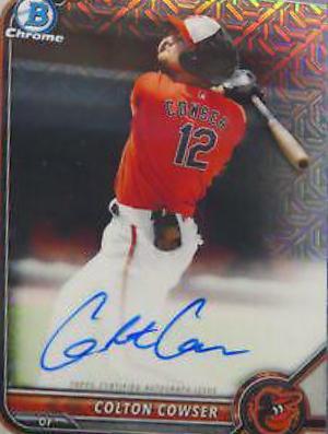 Colton Cowser #BMA-CC 2022 Bowman Chrome Mega Box Mojo Autographs Baseball