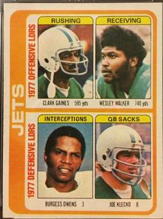 Jets Team Checklist