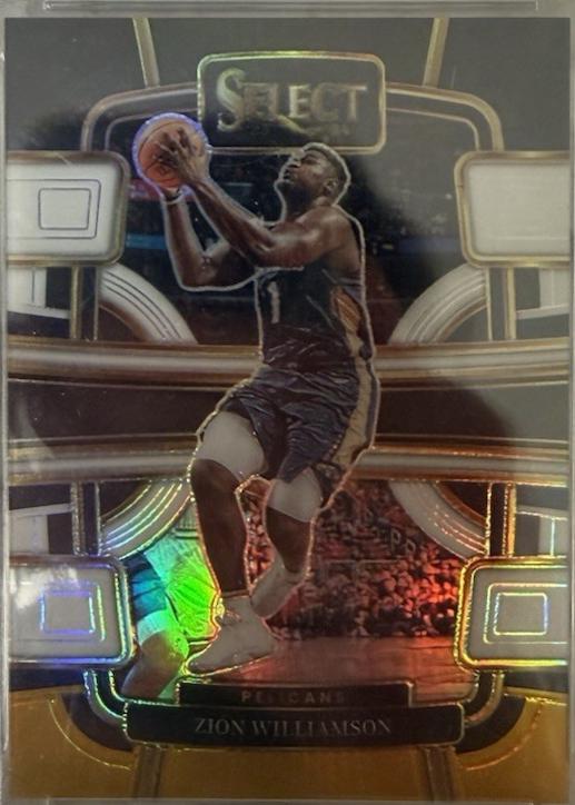 Zion Williamson [Black White Gold Prizm] #36