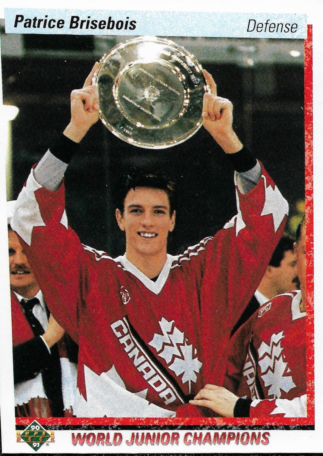 Patrice Brisebois #454 Hockey Cards 1990 Upper Deck