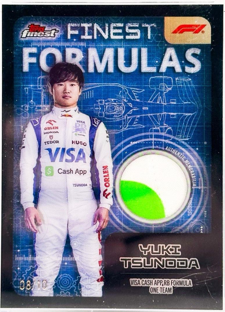 Yuki Tsunoda #FF-TSU Racing Cards 2024 Topps Finest Formula 1 Formulas