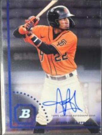 Aeverson Arteaga #CPA-AA Baseball Cards 2022 Bowman Heritage Chrome Prospect Autographs