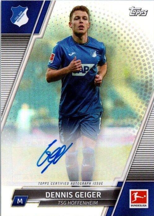 Dennis Geiger #BCA-DG Soccer Cards 2021 Topps Bundesliga Autographs
