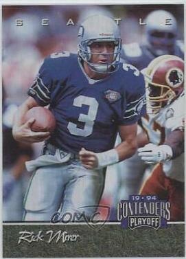 Rick Mirer #49 Football Cards 1994 Playoff Contenders