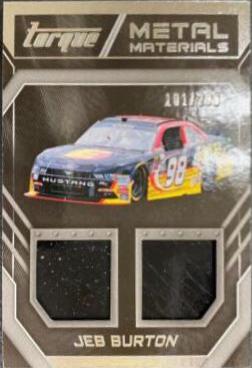 Jeb Burton #MM-JB Racing Cards 2017 Panini Torque Nascar Metal Materials