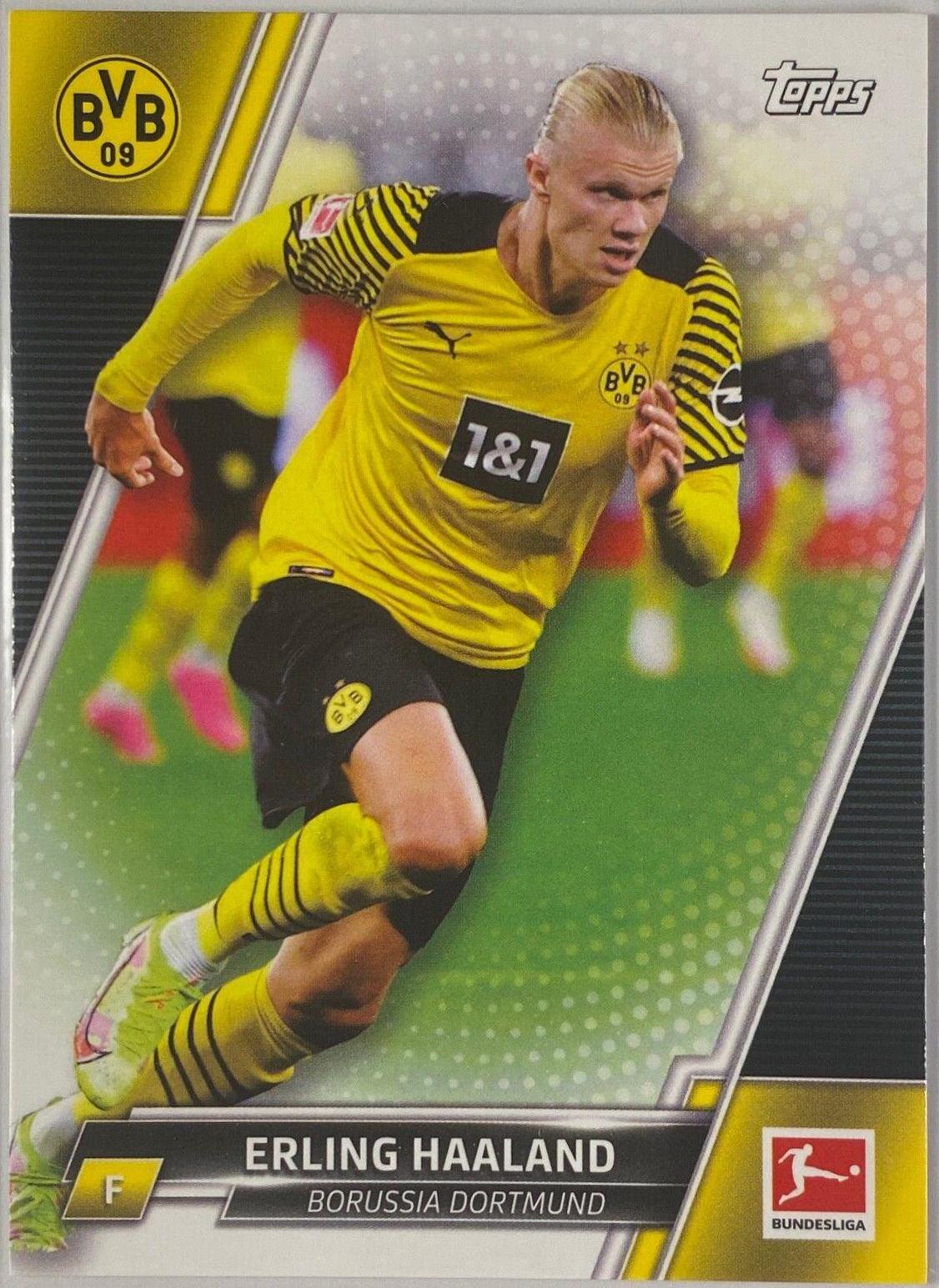 Erling Haaland #53 Soccer Cards 2021 Topps Bundesliga
