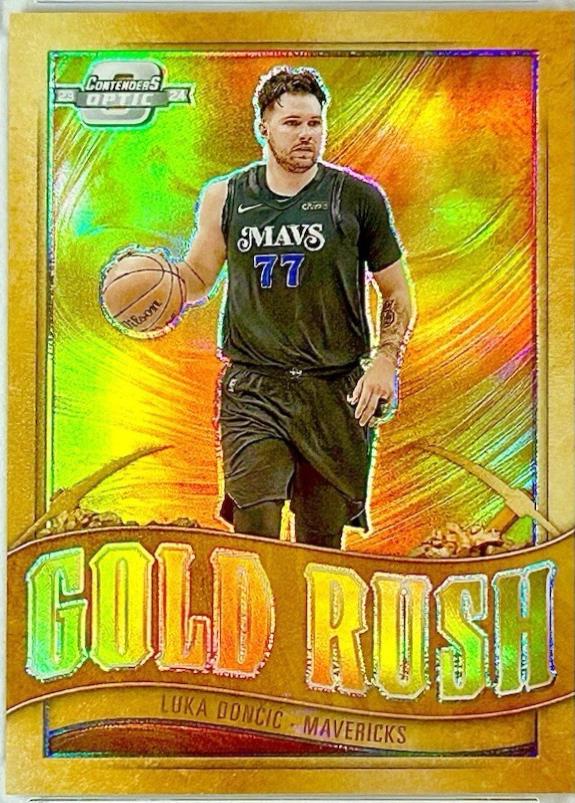 Luka Doncic #3 Basketball Cards 2023 Panini Contenders Optic Gold Rush